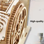 3D Wooden Puzzle DIY Mechanical Manual Model  Building Kits Assemble Toys Marble Run Set with 4 Ball for Adult Kids Gifts 5