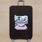 Luggage protective cover Travel Accessories Luggage Case Cover 18-32 Inch Wave Pattern Series Trolley Case Elastic Cover 5