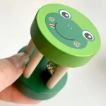 Kids Cartoon Wooden Castanets Bells Music Instruments Baby Clapper Handle Musical Instruments Toys Educational Toys For Children 4