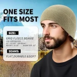 Outdoor Winter Hat Polar fleece fabric Warmth Cap Casual Fashion Hats Running Ski Cycling Protection Tactical Windproof Hat 4