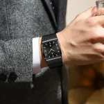 POEDAGAR Top Luxury Men Wristwatch Waterproof Luminous Stainless Steel Mesh Date Man Watch Fashion Business Quartz Men's Watches 6