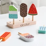 Children Play House Ice Cream Toys For Girls Boys Cutting Fruit Kitchen DIY Pretend Play Educational Toy 6