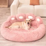 Fluffy Dog Bed Winter Warm Large Pet Products Small Sofa Baskets Pets Kennel Mat Puppy Cats Supplies Basket Blanket Accessories 2