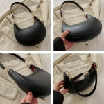 New Fashionable High-end Moon-shaped Baseball Bag, Showing Luxury, Women's Single Shoulder Bag 4