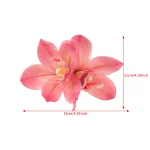 Orchid Flowers Hair Clips Bohemian Small Hairpin Bridal Barrette Beach Wedding Flower Women Holiday Hair Clip Hair Accessories 5