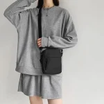 Men's and women's single-shoulder bags, crossbody bags, solid-colored single-shoulder small bags, lightweight mobile phone bags 5