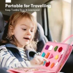 Montessori Toys Busy Board Toddler Sensory Activity Developing Board for Motor Skills， Educational Travel Activity Toys 4