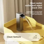 USB Cat Water Fountain with Auto Filter Transparent Anti-Dry Burning Recirculating Dispenser Includes Pump for Cats 2