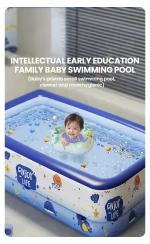 Inflatable Swimming Pool Movable Large Family Adult Inflatable PVC Thickened Pools Baby Swimming Pools Indoor Outdoor Bathtub 6