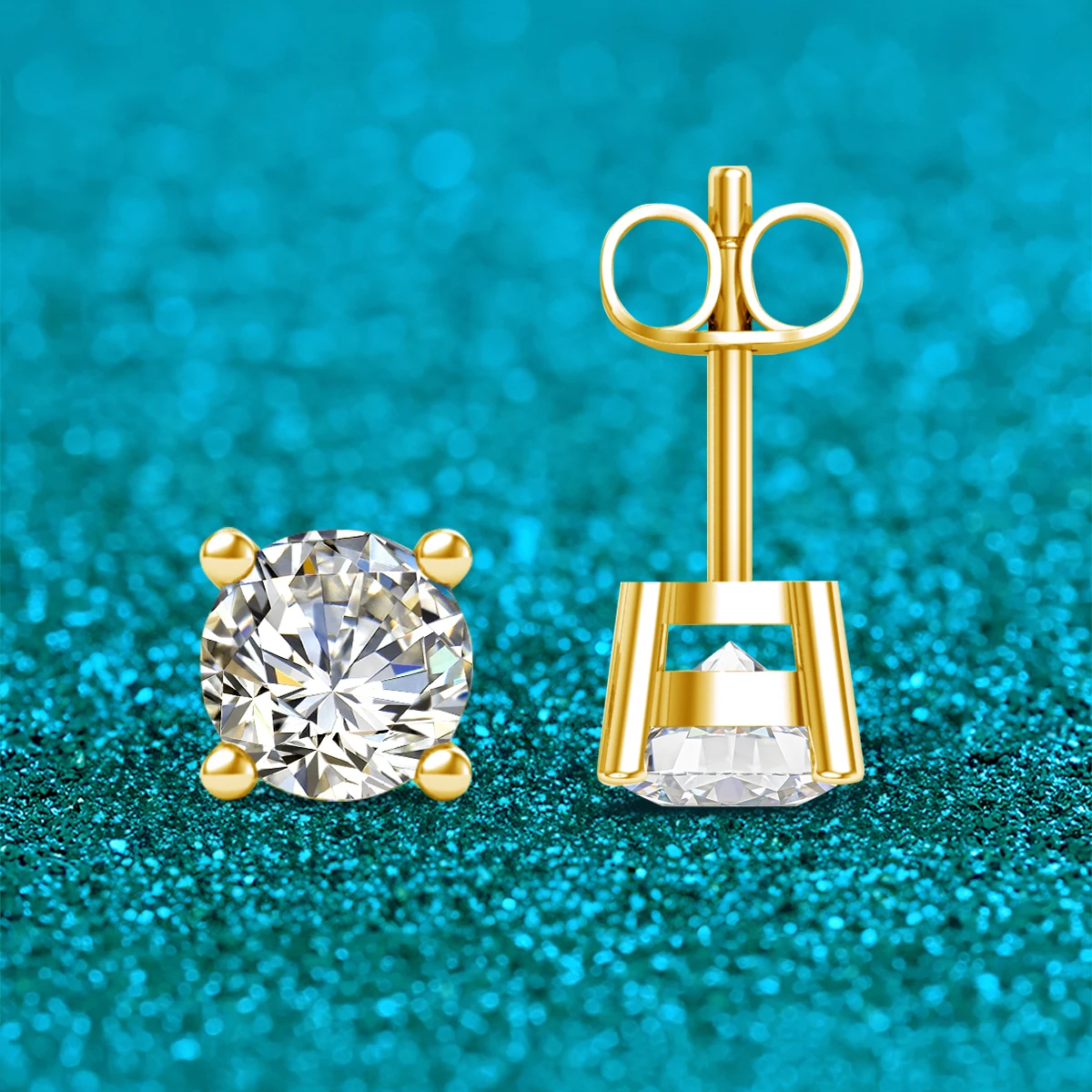 Szjinao Real Full 18k Gold Earrings AU750 Moissanite Diamond Real Gold Women Jewelry Certifid K Gold Luxurious Valentines Gifts Szjinao Real Full 18k Gold Earrings AU750 Moissanite Diamond Real Gold Women Jewelry Certifid K Gold Luxurious Valentines Gifts