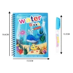 Magical Book Water Drawing Montessori Toys Reusable Coloring Book Magic Water Drawing Book Sensory Early Education for Children 6