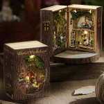 DIY Miniature Doll House 3D Puzzle Small House Assembly Building Model Kit Toys Home With Furniture Lighting Wooden Crafts Gifts 2