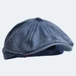 Washed Cotton Newsboy Cap Peaky Octagonal Hat Vintage Casual Cap Solid Berets Visor Gatsby Flat Ivy Hat 3