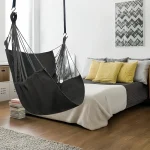 1pc Leisure Fabric Hammock Chair Outdoor Swing Chair Hammock Dormitory Hammock Chair Anti Rollover Hammock(With Storage Bag 2