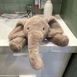 Super Soft Grey Elephant Plush Toys Cute Stuffed Flappy Ears Long Plush Elephant Animals Plushy Hugging Pillow Xmas Gift 2