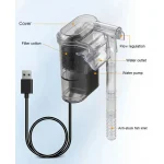 New Suspended Filter For Fish Tanks, Mini Filter, USB, 2.5W, 250H/L Suitable For Fish Tanks Below 30cm, Aquariums 3