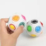 Antistress Cube Magic Fidget Toys Puzzle Rainbow Balls Children Educational Toy Adult Kid Reliever Stress Anxiety Christmas Gift 3