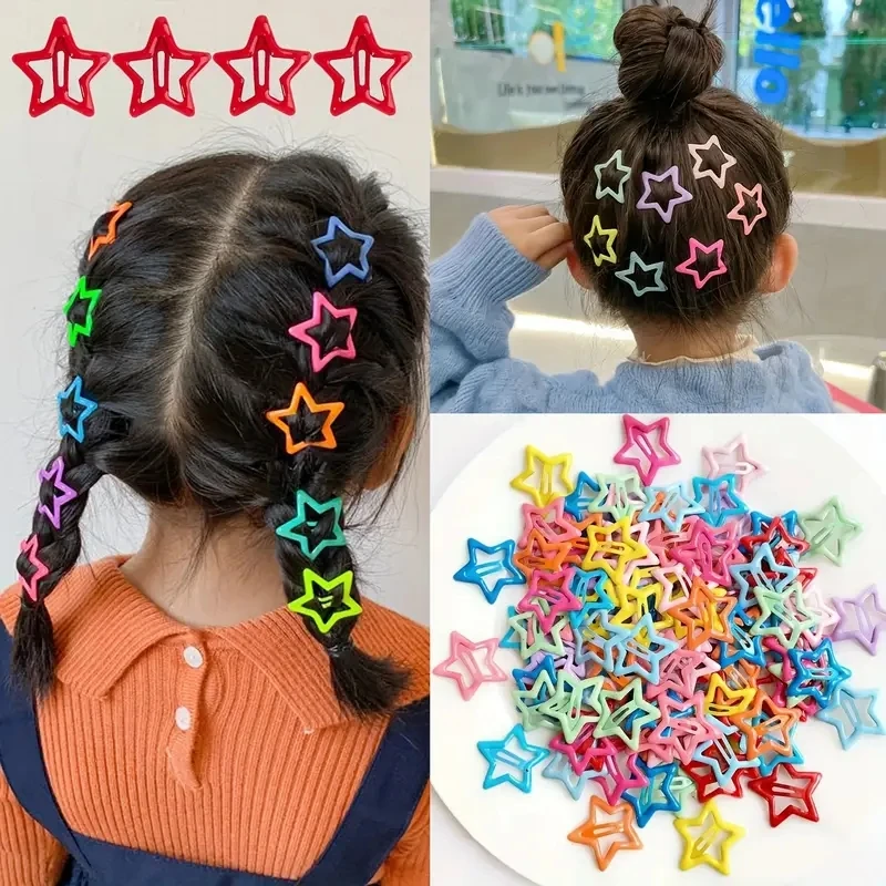 20pcs Colorful Star BB Hair Clips Adorable Hair Decoration for Girls and Kids Lovely Barrettes and Headwear Accessories 20pcs Colorful Star BB Hair Clips Adorable Hair Decoration for Girls and Kids Lovely Barrettes and Headwear Accessories