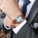 Fashion Men's Quartz Wristwatch Leather Strap Watch 5