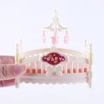1:12 Dollhouse Ice Cream Truck Baby Bed Simulation Miniature Scene Display Dessert Car Bunk Bed Bathroom Kitchen Toy For Girl 3