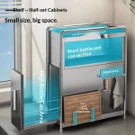Narrow Pullout Multi Tier Spice Rack Drawer Organizer Kitchen Island Cart Space Saving Salt Pepper Jar Storage Tea Trolley 2