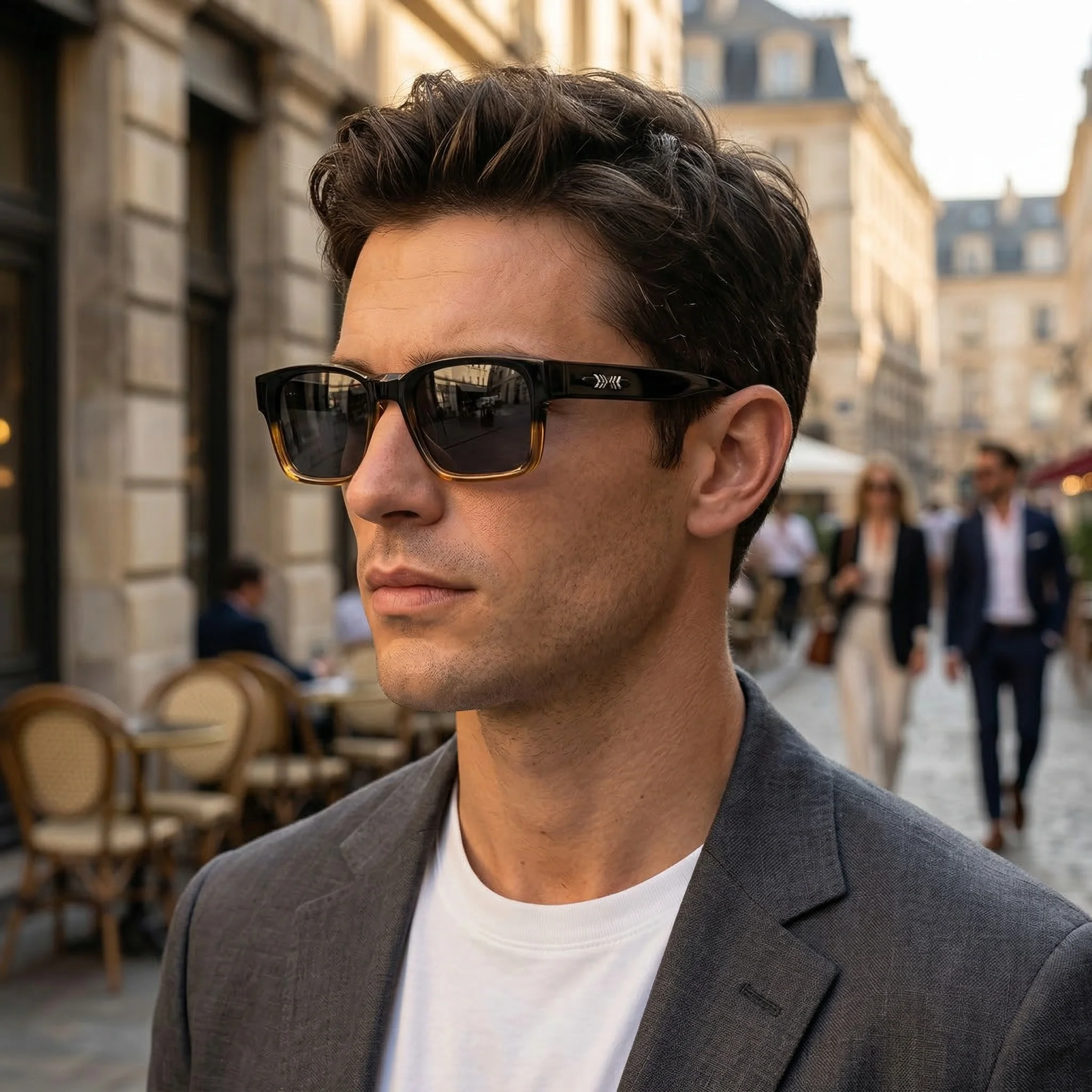 Light Luxury Square Sunglasses Minimalist Design Elegant Unisex Uv400 Protection Sun Glasses 9017 Light Luxury Square Sunglasses Minimalist Design Elegant Unisex Uv400 Protection Sun Glasses 9017