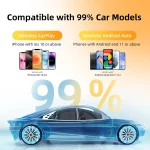 2in1 Wireless CarPlay Dongle Wireless Android Auto Adapter AI Smart Box Car Intelligent Systems For Car With Wired CarPlay 6