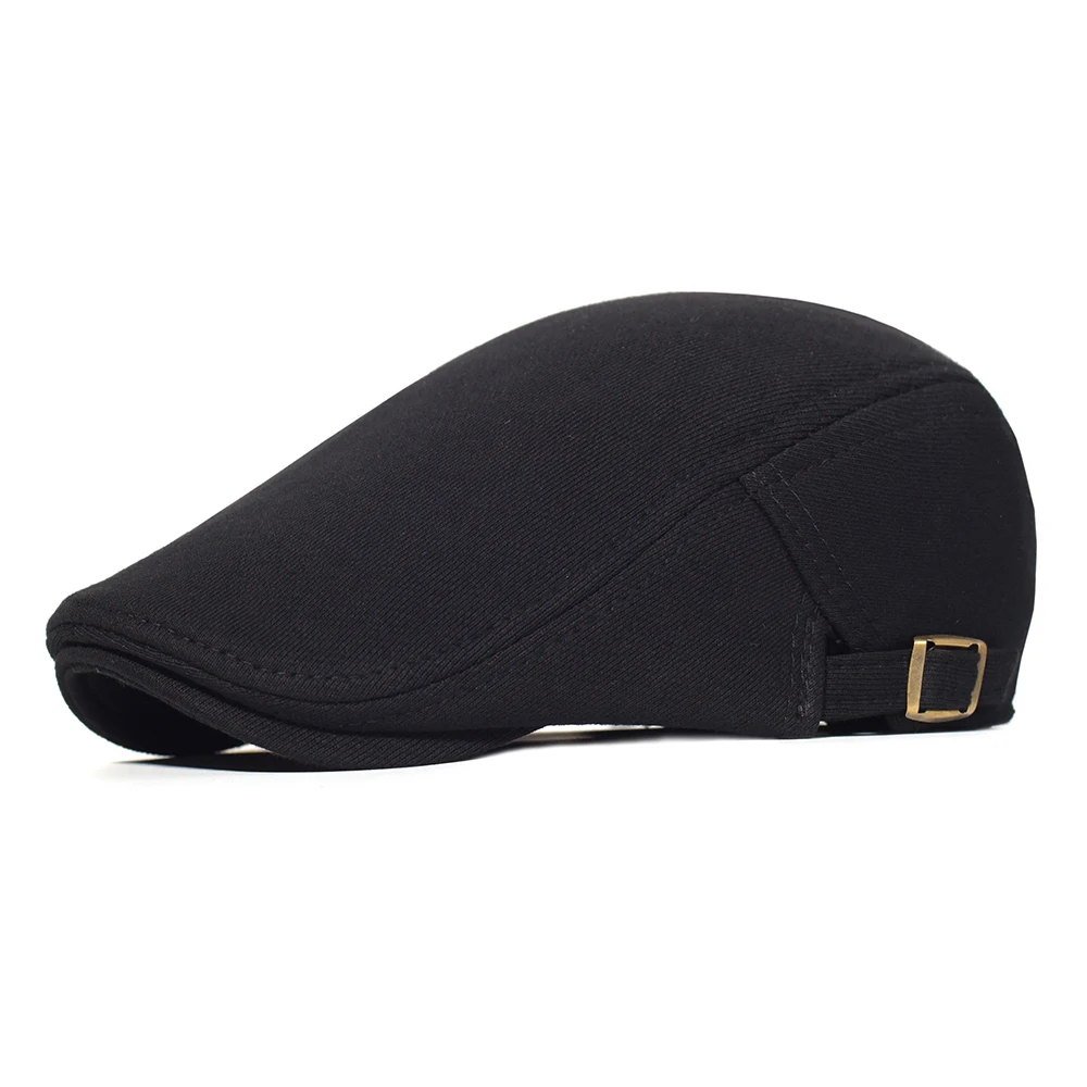 Cotton Adjustable Newsboy Caps Men Woman Casual Beret Flat Ivy Cap Soft Solid Color Driving Cabbie Hat Unisex Black Gray Hats Cotton Adjustable Newsboy Caps Men Woman Casual Beret Flat Ivy Cap Soft Solid Color Driving Cabbie Hat Unisex Black Gray Hats