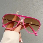 KAMMPT Vintage Pilot Sunglasses Men 2025 New Fashion Multi-color Gradient Shades Women Trendy Casual Outdoor Decor Sun Glasses 2