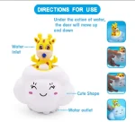 Baby Bath Toy, Bathing Cute Swimming Water Spraying Clouds Shower Bath Toy For Kids Water Playing Toy 5