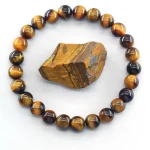 5A Natural Tiger Eye Bracelets Men Women Charm Natural Stone Jewelry Health Protection Soul Healing Couple Crystal Bead Bracelet 6