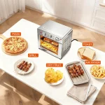 Air Fryer Toaster Oven Combo, 16.9QT Oven Countertop 5 Functions in 1 2