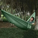 1Set Hammock with Straps and Storage Bag, Lightweight and Durable Textile Material Suitable for Beach Picnics and Hiking Trips 3