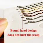 50pcs Women Girls Solid Bobby Pin Hair Clip Casual Curly Wavy Grips Hairstyle Hairpins Styling Hair Accessories 5cm 2