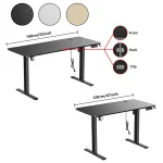 Height Adjustable Desk Motion Electric Sit Stand Up Down Computer Table Modern Lift Motorized Gaming Desktop Home Office Desks 6