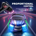 1/64 Scale Drift RC Car - 2.4GHz Desktop Mini Racing Model with ESP, 4WD Remote Control Vehicle, Toy for Adults & Kids, Ideal Gi 3