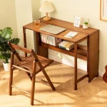 Folding Desk Computer Table Desk Student Household Small Desktop Bedroom Bedside Writing Workbench 5