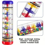 1Pc Rainmaker Musical Toy, Rain Stick Bell Hand Shaking Toy Montessori Sensory Toy Educational Baby Instrument Toy 5
