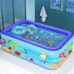 Summer Baby Inflatable Swimming Pool 120cm Large Framed Pools Garden Kids Baby Bath Bathtub Outdoor Indoor Water Game Party Toys 3