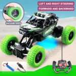 Remote control car with colorful flashing lights, rubber wheels, off-road toy car suitable for children's gifts 3