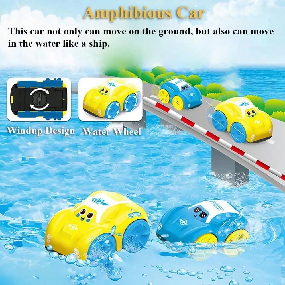 Children Bath Water Playing Toys ABS Clockwork Car Cartoon Vehicle Baby Bath Toy Kids Gift Amphibious Cars Bathroom Floating Toy Children Bath Water Playing Toys ABS Clockwork Car Cartoon Vehicle Baby Bath Toy Kids Gift Amphibious Cars Bathroom Floating Toy