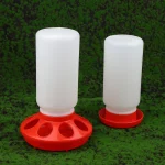 Poultry Thickened Feeder And Drinker Water Food Dispenser Automatic Chicken Birds Chick Waterer Feeding Bucket Container 2