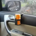 Car Headrest Phone Cup Holder 2 in 1 Universal Mount for iPhone Samsung All Phones Drinks Bottle Stand for Backseat Passenger 3