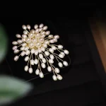 Elegant Pearl Flower Brooch Pin Badge For Women Girls Fashion Clothes Decoration Jewelry Gifts 3
