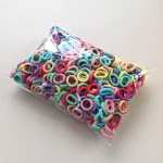 100/300/500Pcs Hair Bands for Children Colorful Nylon Scrunchie Hair Ties Rubber Band Kids Elastic Leagues Girl Hair Accessories 5