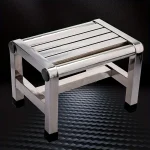 Multi Functional Stainless Steel Stool - Durable Thick & Sturdy Stool, Ideal for Living Room, Bathroom, Kitchen, Corridors 2