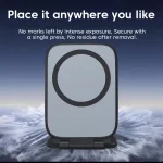 Ultrathin Car Magnetic Mobile Phone Holder Adjustable Foldable Anti-shake Vehicle Navigation Phone Universal Stand Accessories 5