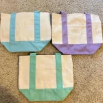 Large Canvas Tote Bag Minimalist Commuter Shoulder Bag Reusable Shopping Tote Fashionable Laptop Sleeve for Women Men Students 3