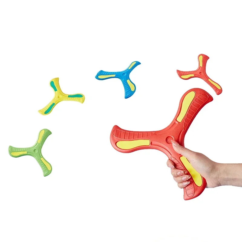 Children Outdoor Sport Flying Disc Soft EVA Touching Boomerang Return Dart Hand Throw Spinner Parent-Child Interactive Game Toys Children Outdoor Sport Flying Disc Soft EVA Touching Boomerang Return Dart Hand Throw Spinner Parent-Child Interactive Game Toys