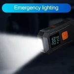 LEIBOO Car Jump Starter Air Pump Power Bank Lighting Portable Air Compressor 4 In 1 Cars Battery Starters Auto Tyre Inflator 5